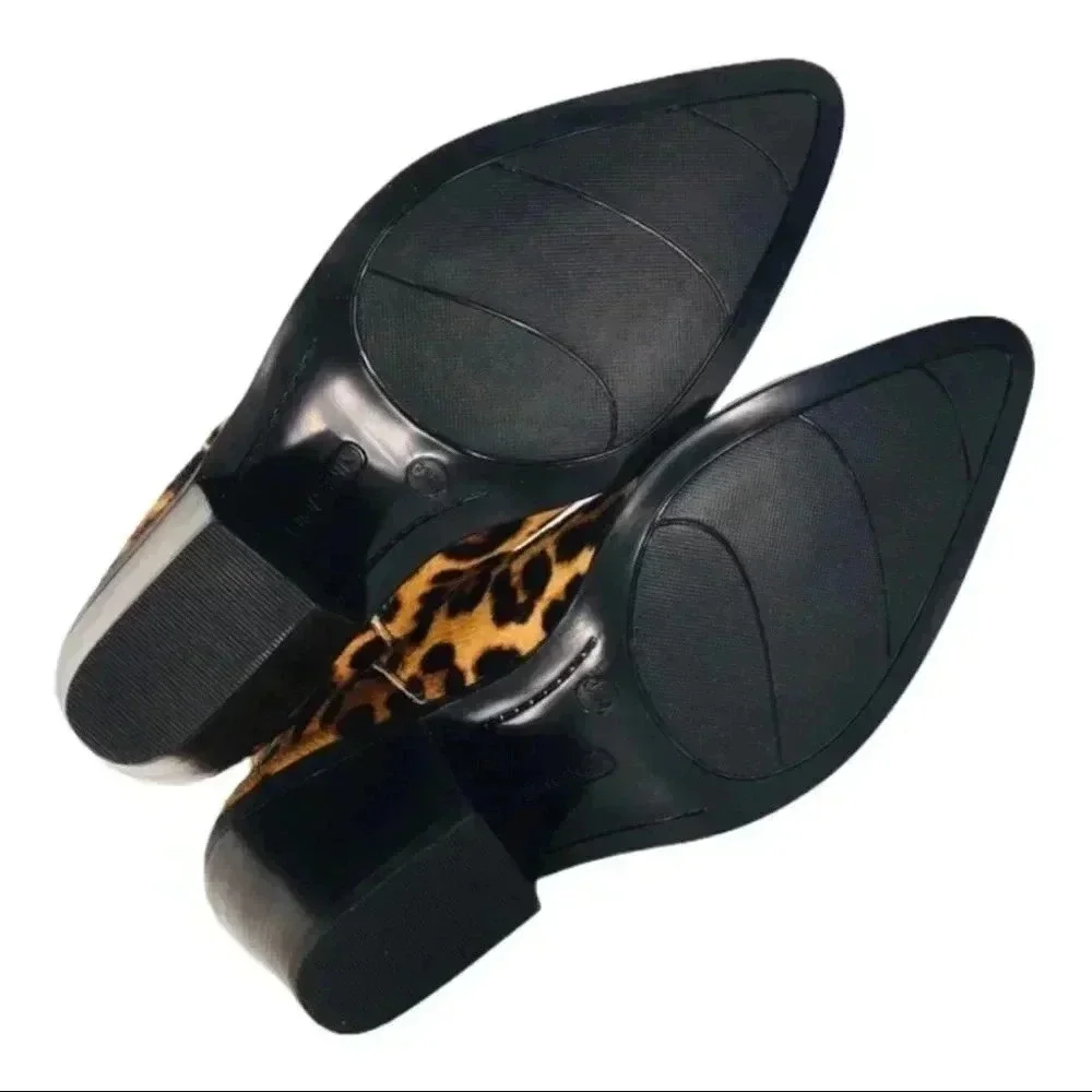 Nine West Lexa Calf Hair Ankle Booties Size 6.5M - Picture 12 of 13